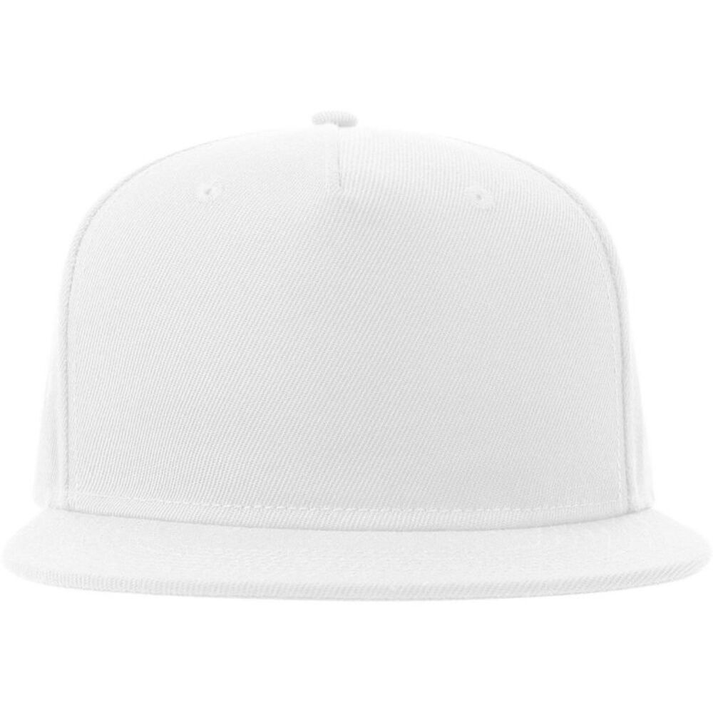 Atlantis Unisex Adult 5 Panel  Baseball Cap / White